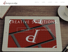 Tablet Screenshot of designonedge.com